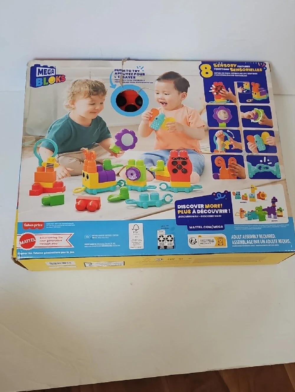 Mega Bloks Fisher-Price Move 'n Groove Caterpillar - Red and Yellow NWT